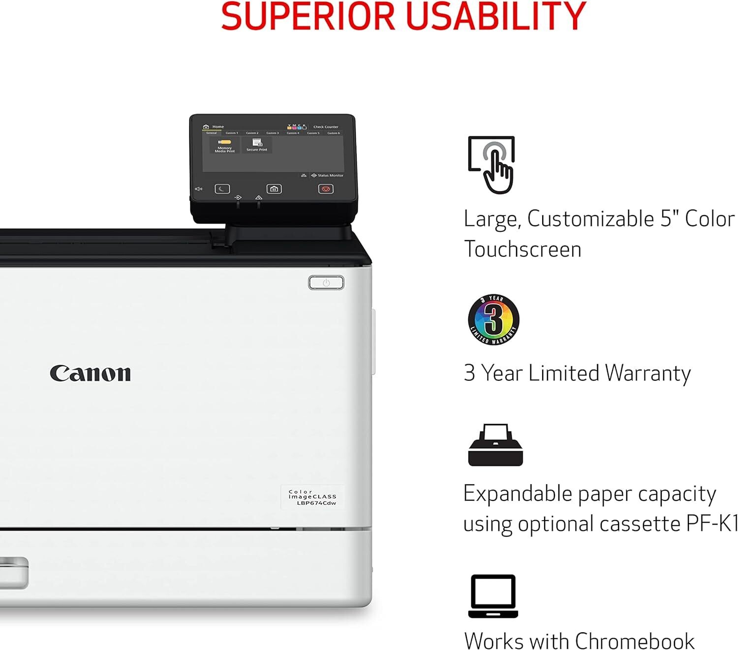 Canon Color imageCLASS LBP674Cdw Printer