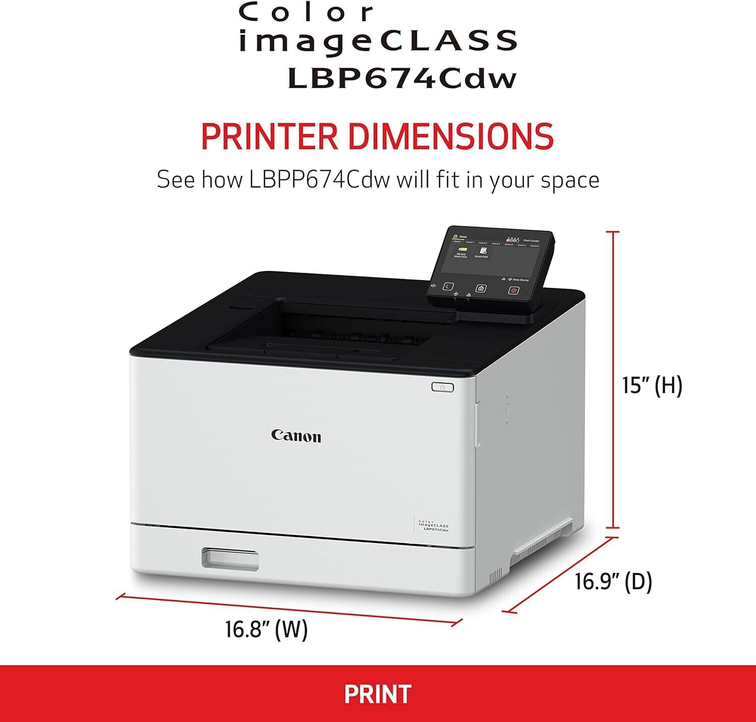 Canon Color imageCLASS LBP674Cdw Printer