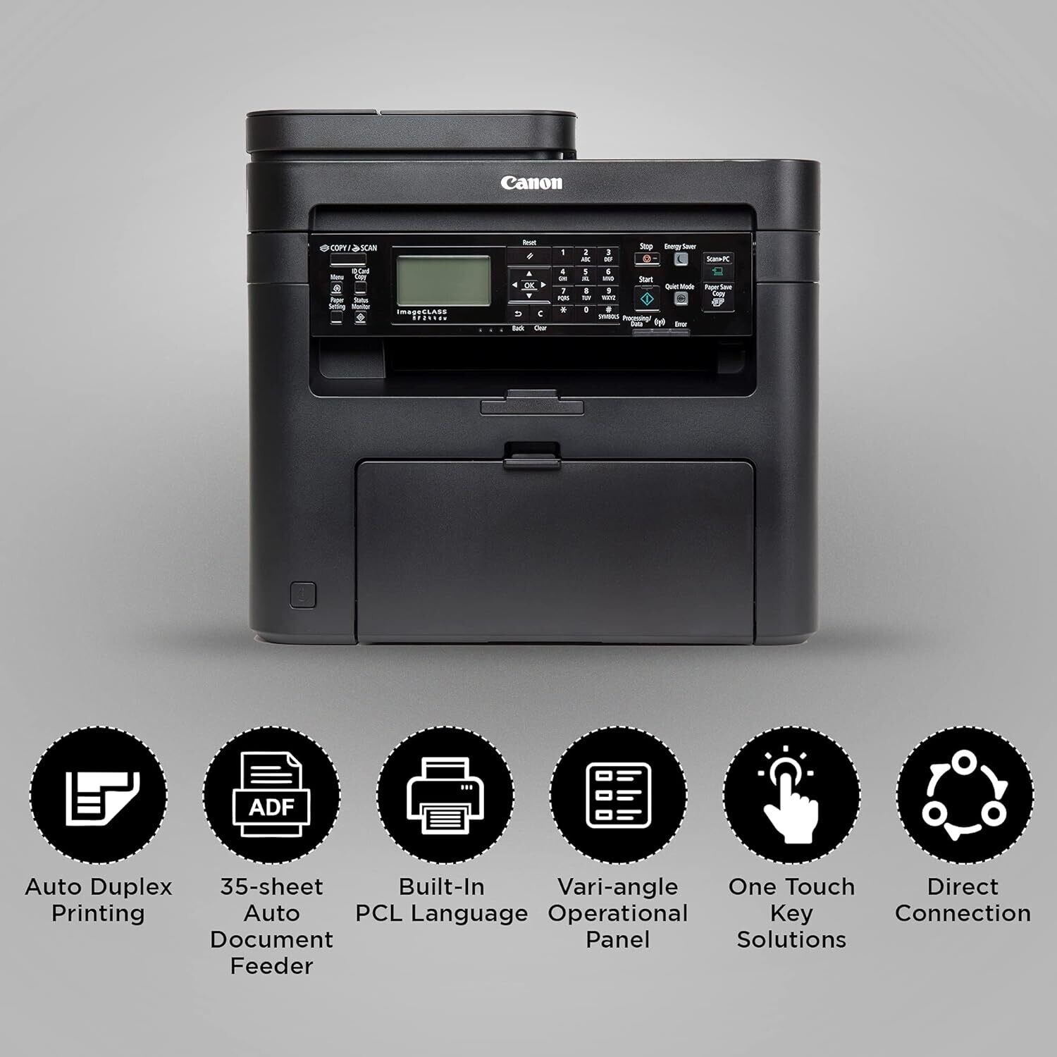 Canon MF244DW Adf Multifunction 27ppm Laser Printer