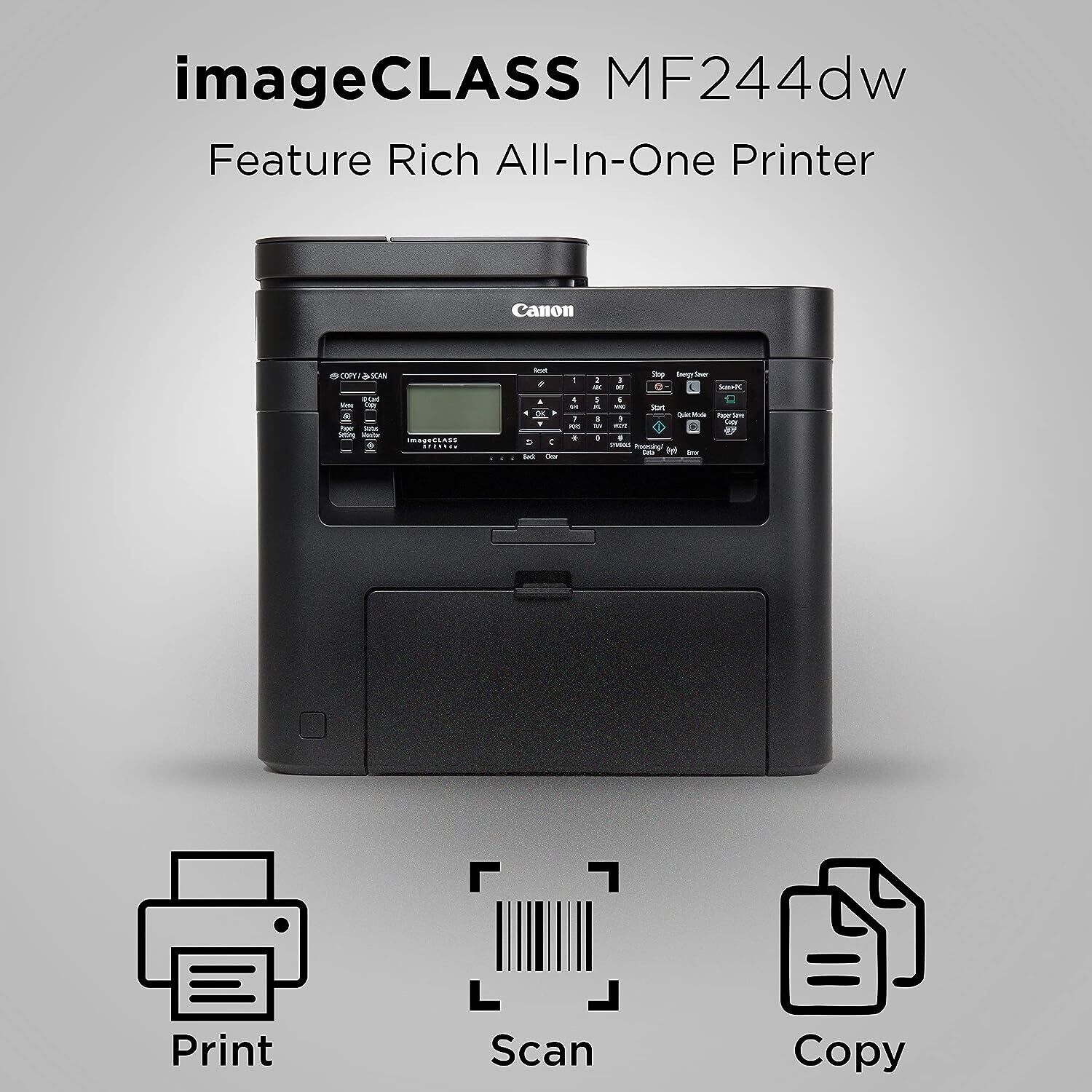 Canon MF244DW Adf Multifunction 27ppm Laser Printer