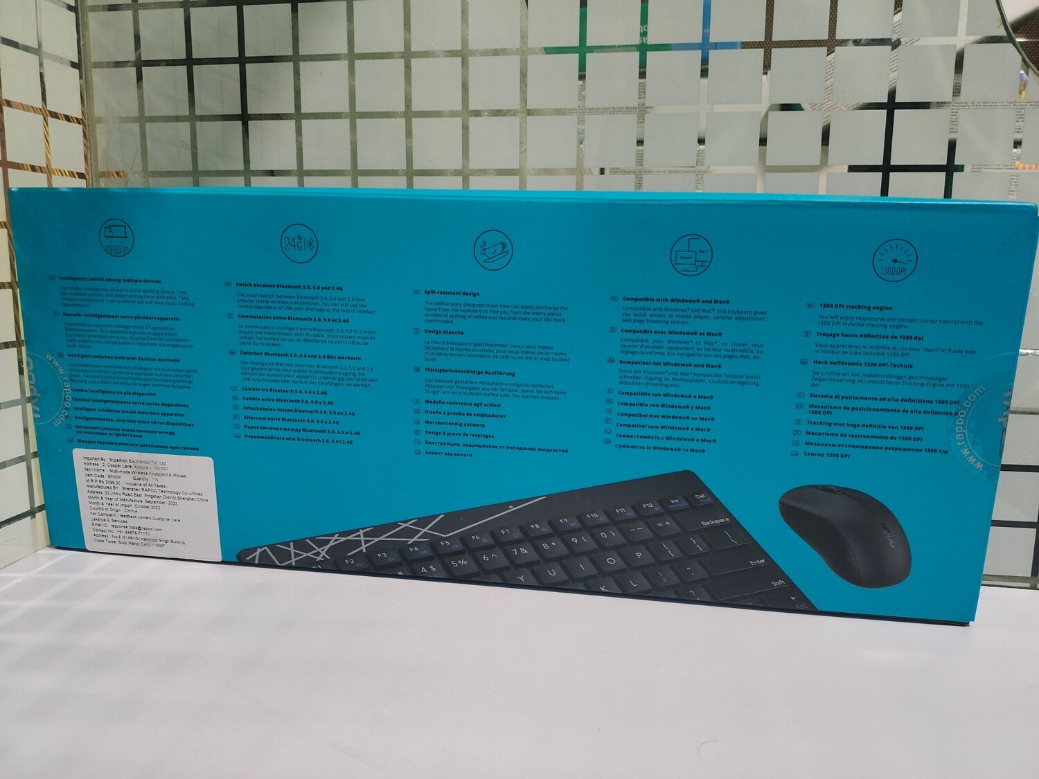 Rapoo 8000M Multi-Mode Keyboard and Mouse