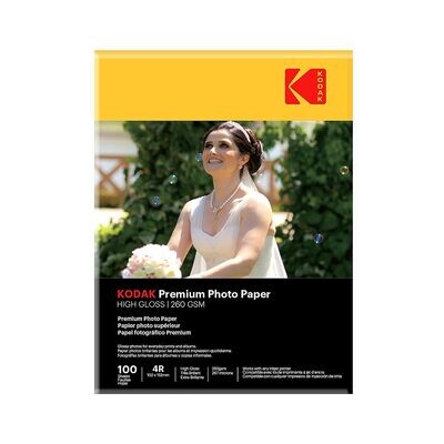 Kodak 260-GSM 4R Photo Paper High Glossy