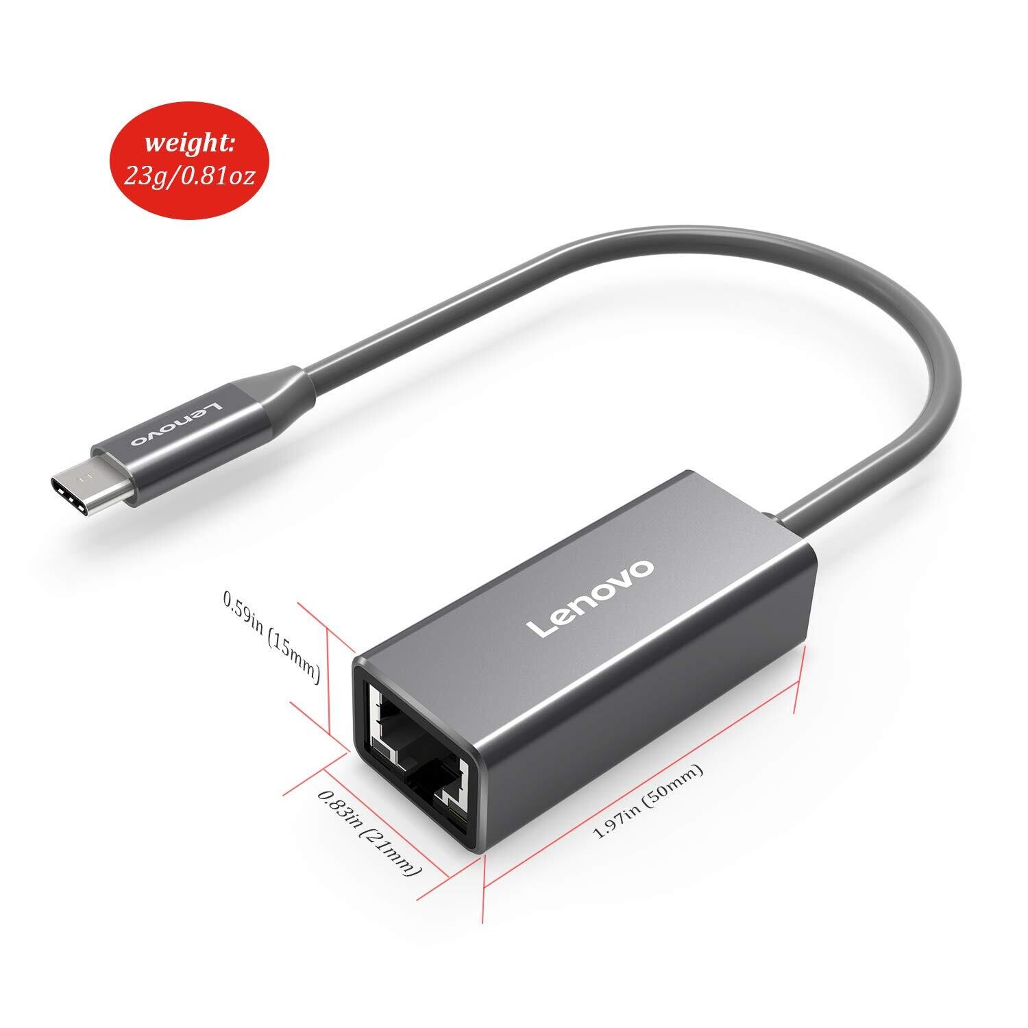 Lenovo USB-C to Ethernet Adapter Lenovo USB-C to Ethernet Adapter