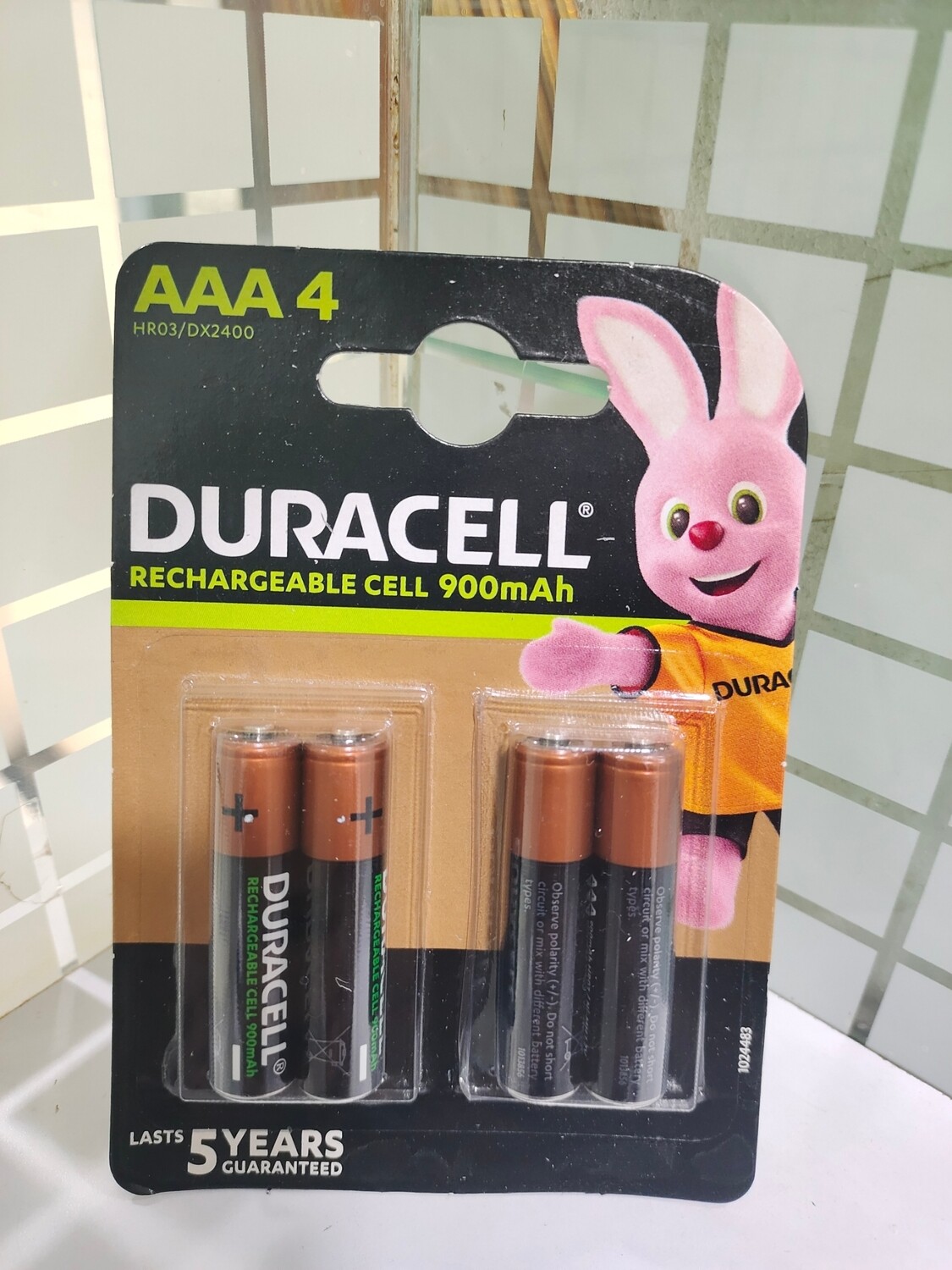 Duracell AAA, 4, Battery, 900mAh, Rechargeable