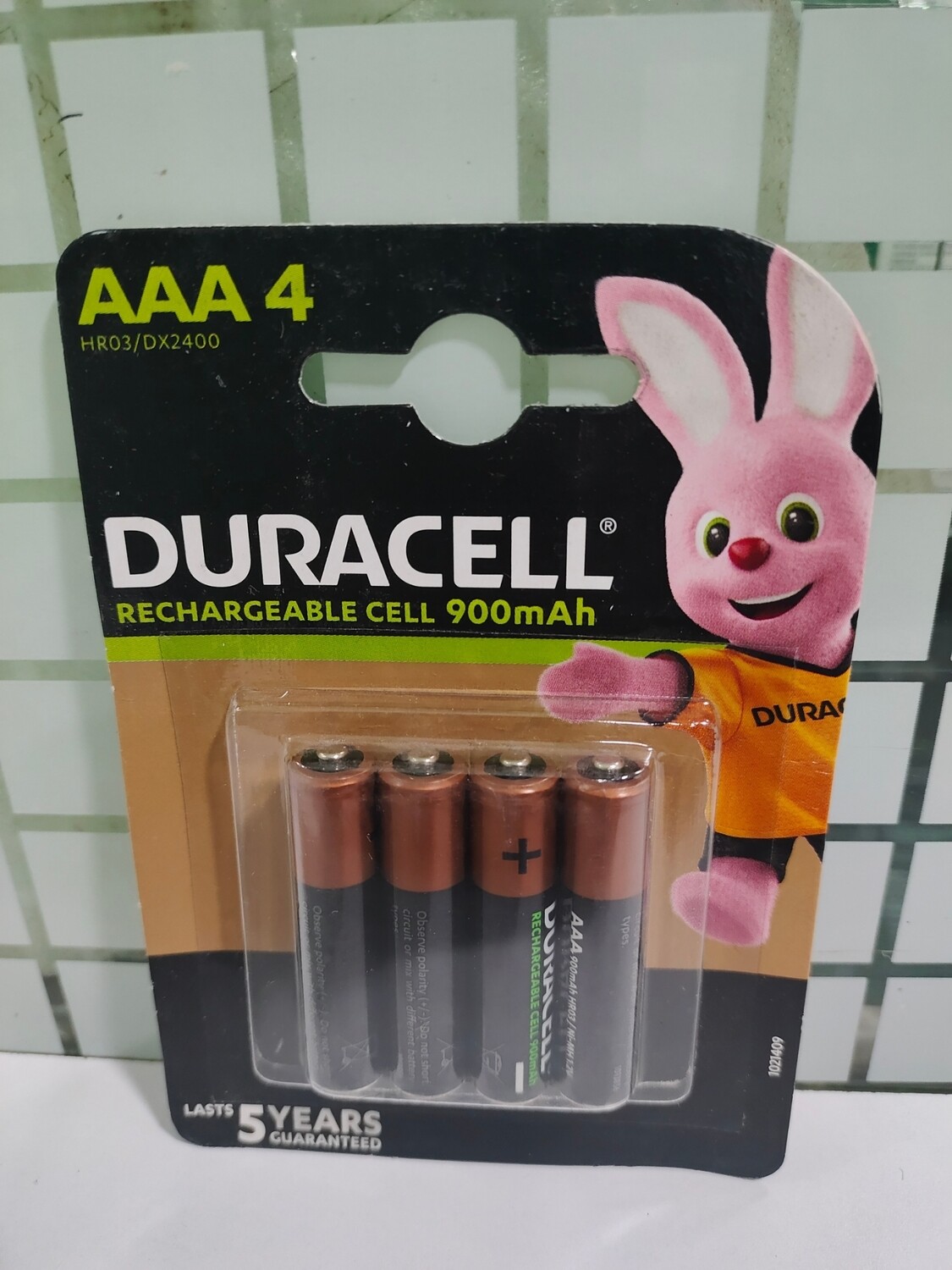 Duracell AAA, 4, Battery, 900mAh, Rechargeable