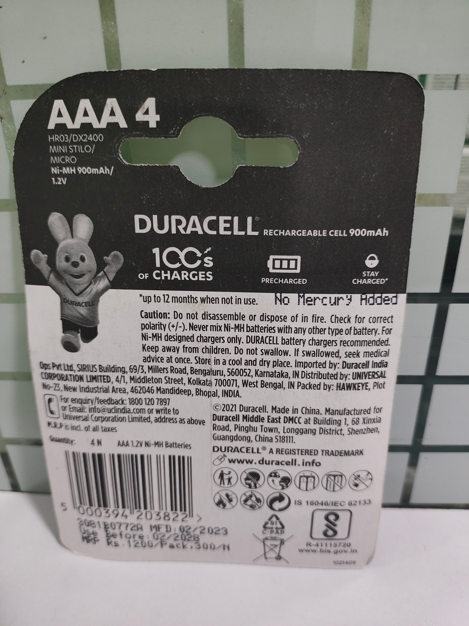 Duracell Recharge Ultra AAA 900 mAh (par 4) - Pile & chargeur - LDLC
