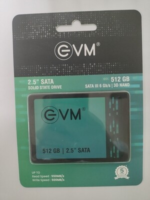 EVM 512GB 2.5 Inch SATA internal SSD
