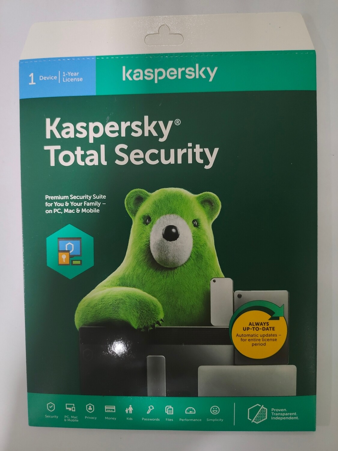 1 User, 1 Year, Kaspersky Total Security (Pack of 10)