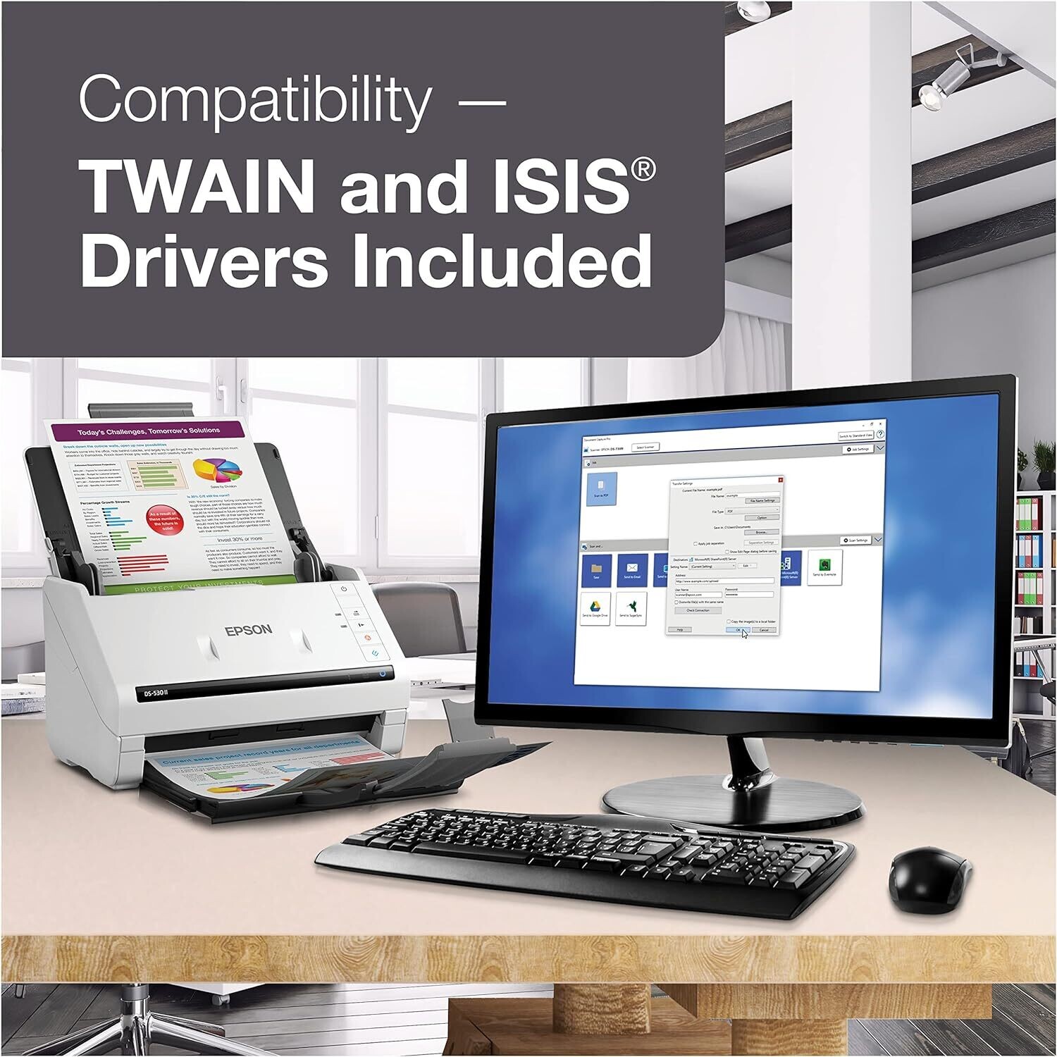 Epson DS-530 II Color Duplex Document Scanner