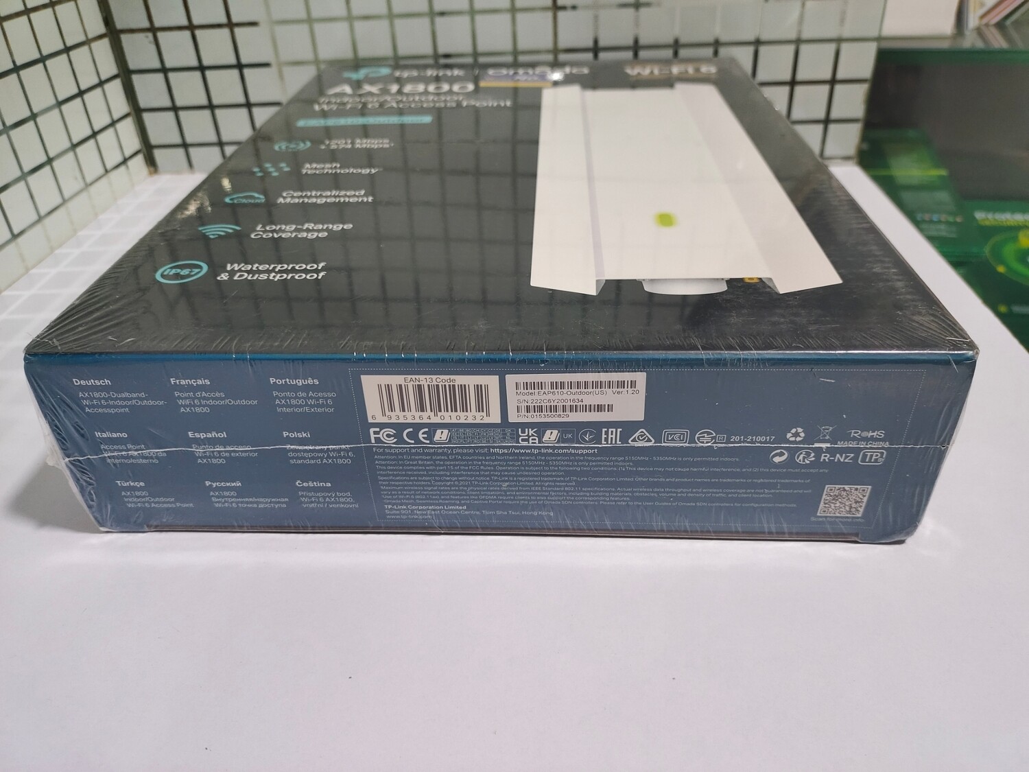 TP-Link EAP610-Outdoor AX1800 WiFi 6 Access Point TP-Link EAP610-Outdoor AX1800 WiFi 6 Access Point