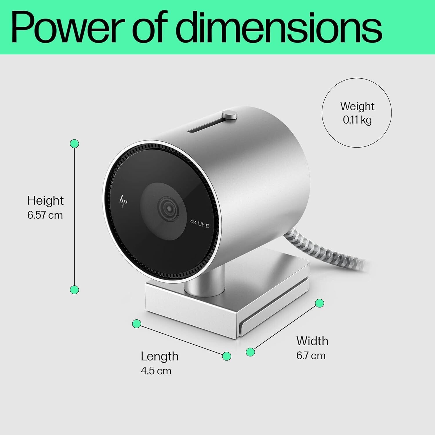 HP 950  4K 60 FPS Webcam with Auto Focus