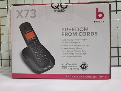 Beetel X73 Cordless Landline Phone Black