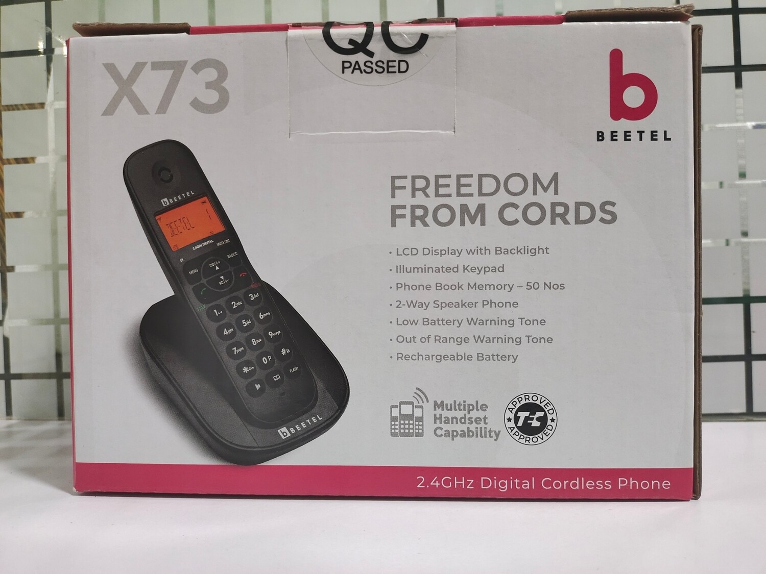 Beetel X73 Cordless Landline Phone Black