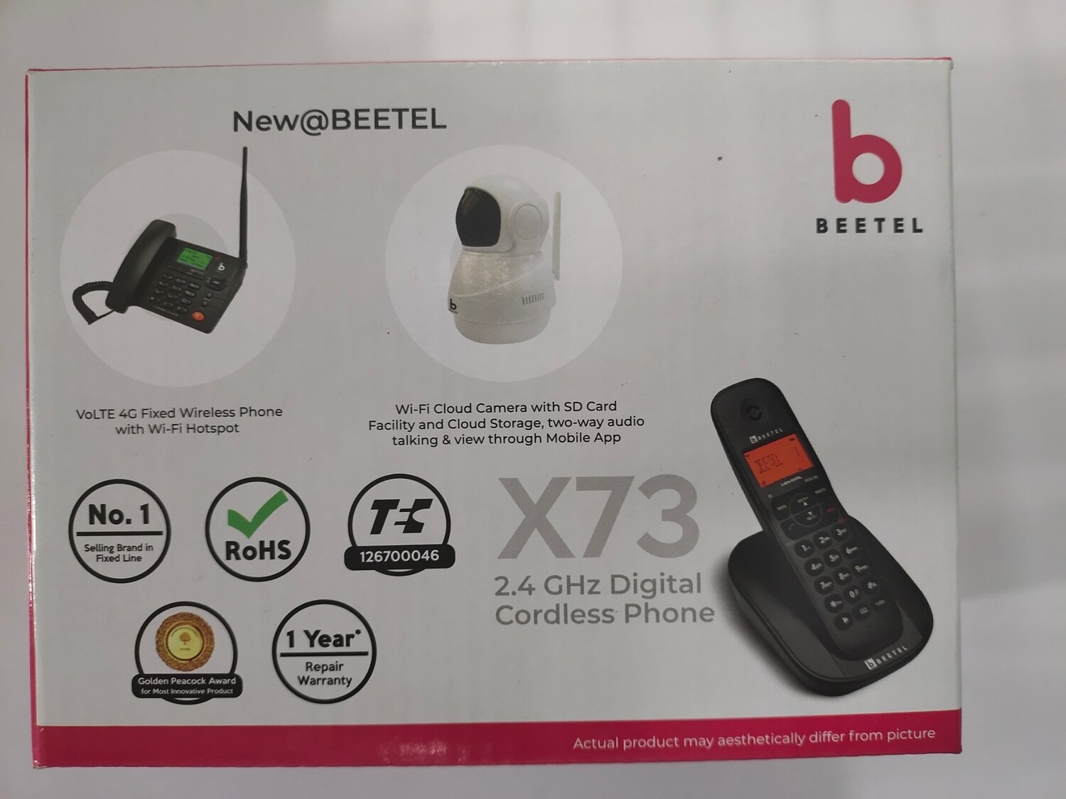 Beetel X73 Cordless Landline Phone Black