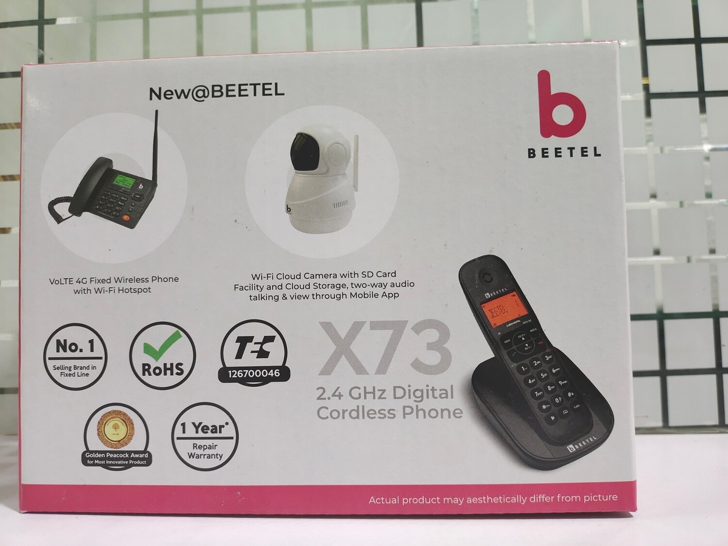 Beetel X73 Cordless Landline Phone Black