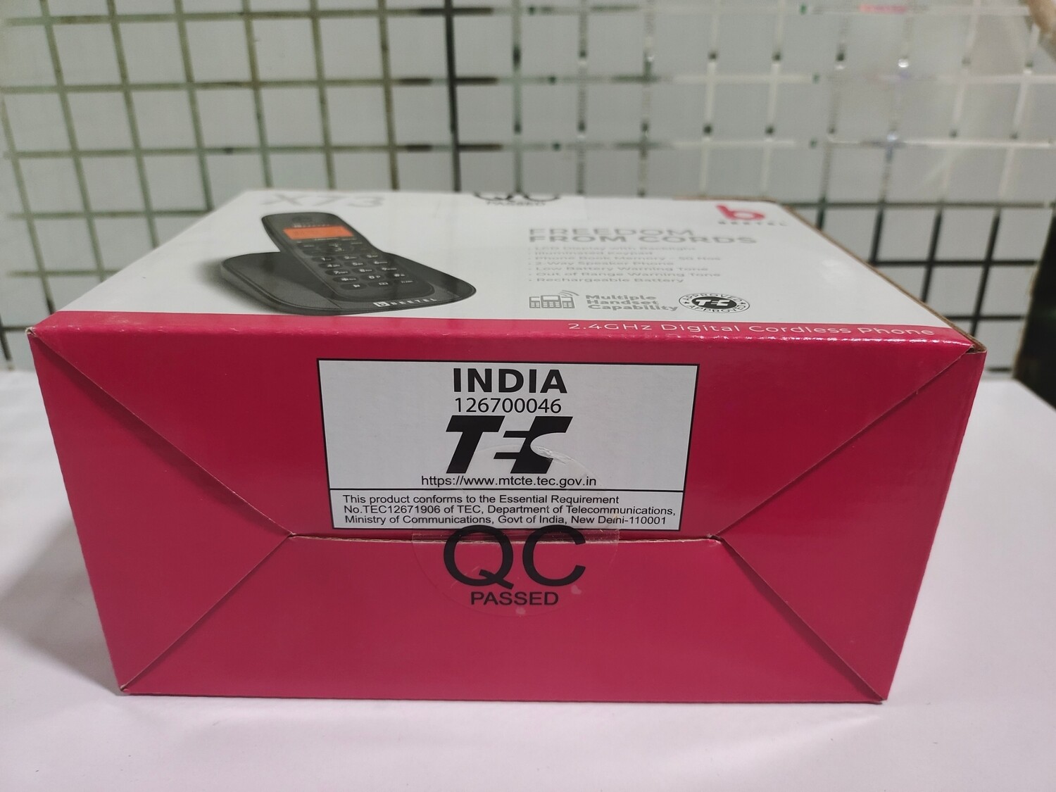 Beetel X73 Cordless Landline Phone Black