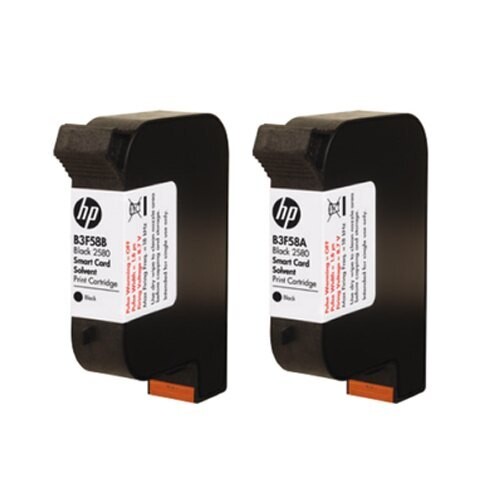 HP 2580 Black Solvent Ink Cartridge (B3F58B)