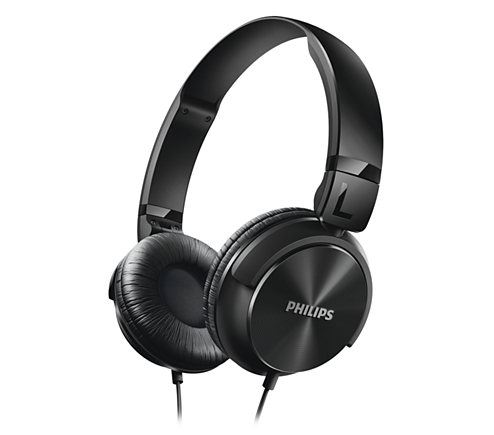 Philips SHL3060 On-Ear DJ Style Monitoring Headphones, Black