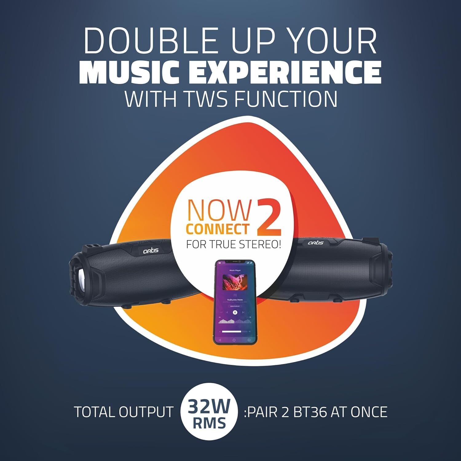 Artis BT36 Wireless Bluetooth Speaker with USB Artis BT36 Wireless Bluetooth Speaker with USB