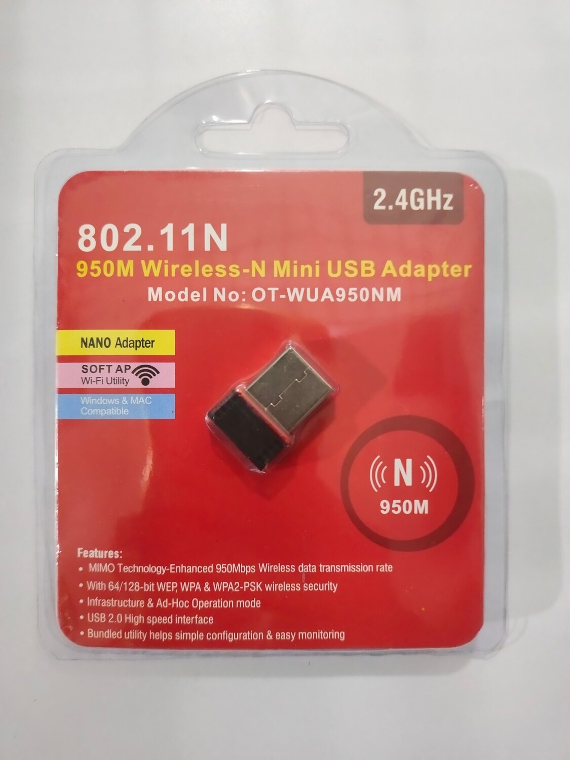 950Mbps Mini WiFi Dongle USB Adapter