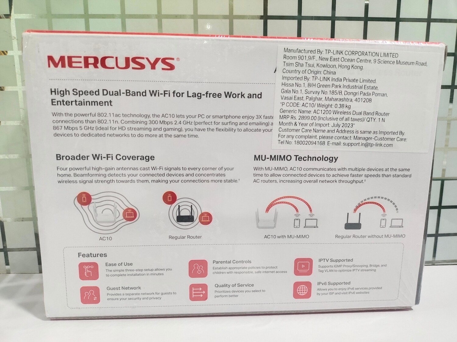 Mercusys AC10 AC1200 Wireless Dual Band Router