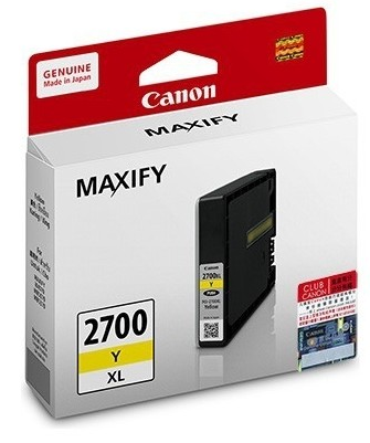 Canon Maxify 2700XL Yellow Ink Cartridge, 19.3ml