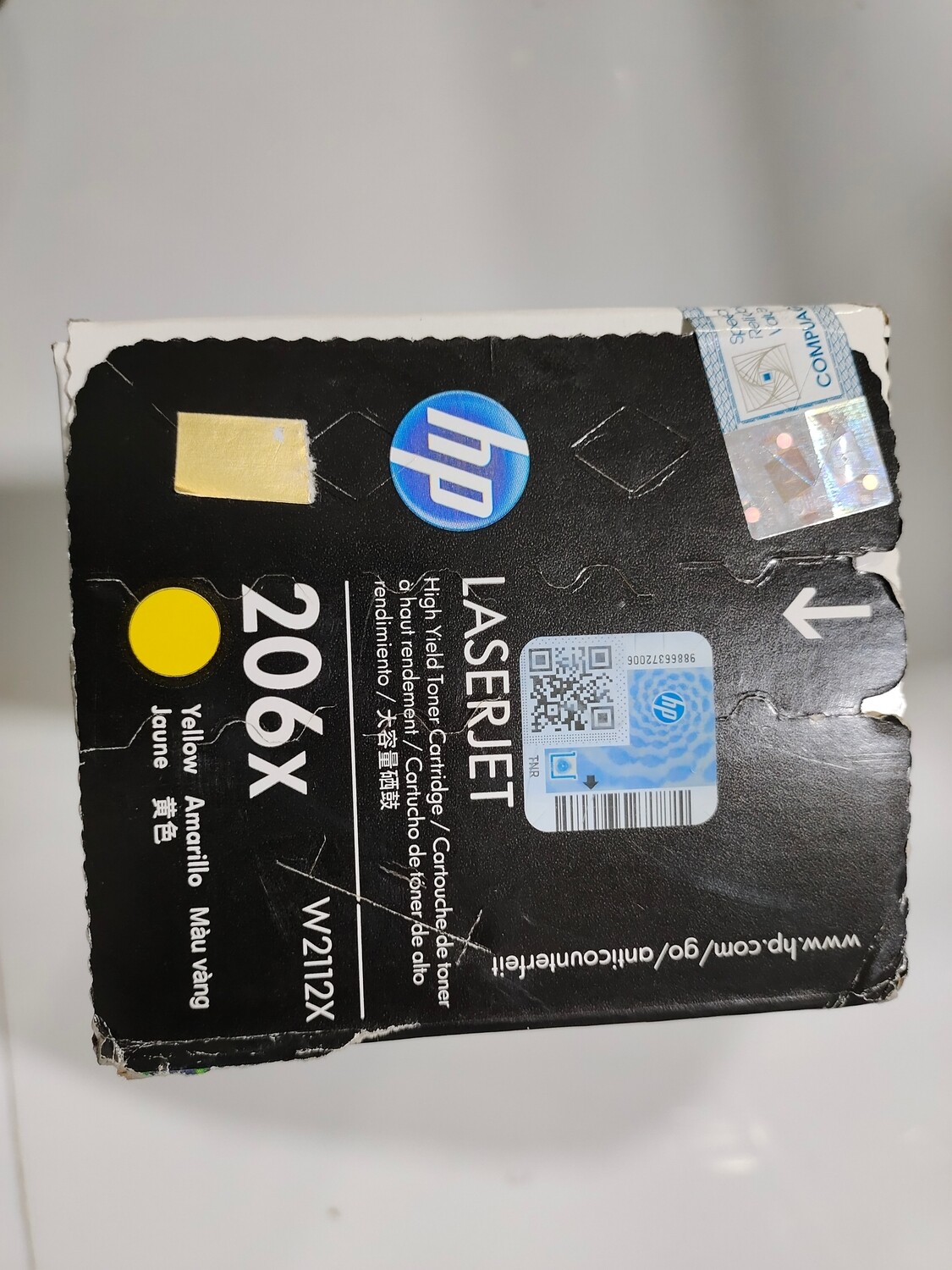 HP 206X Yellow LaserJet Toner Cartridge