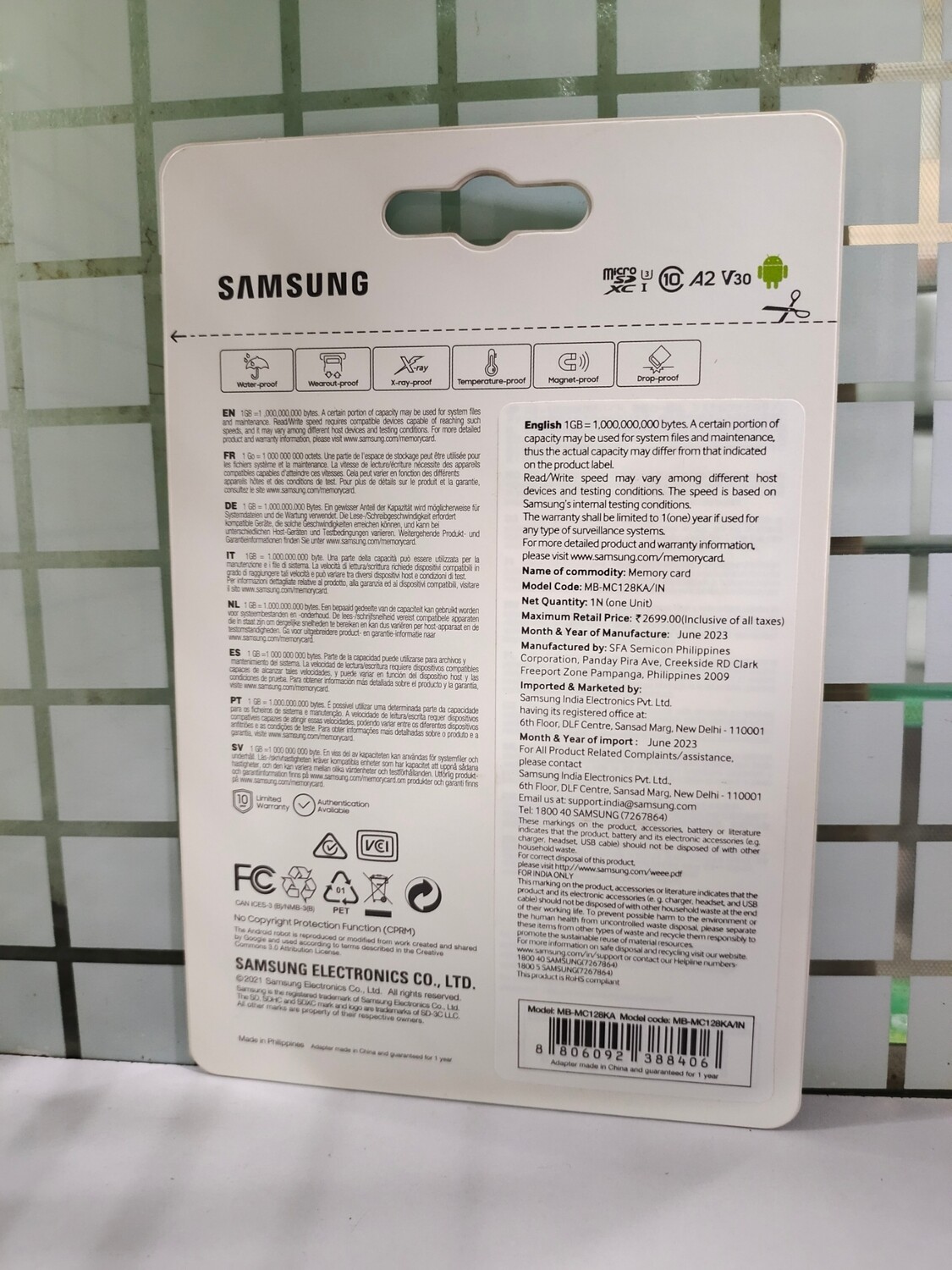 Samsung 128GB EVO Plus 130mb/s Memory Card