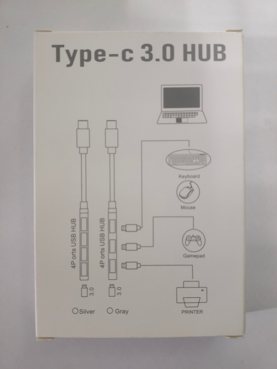 4-Port Type C to USB 3.0 Hub (Pack of 10)