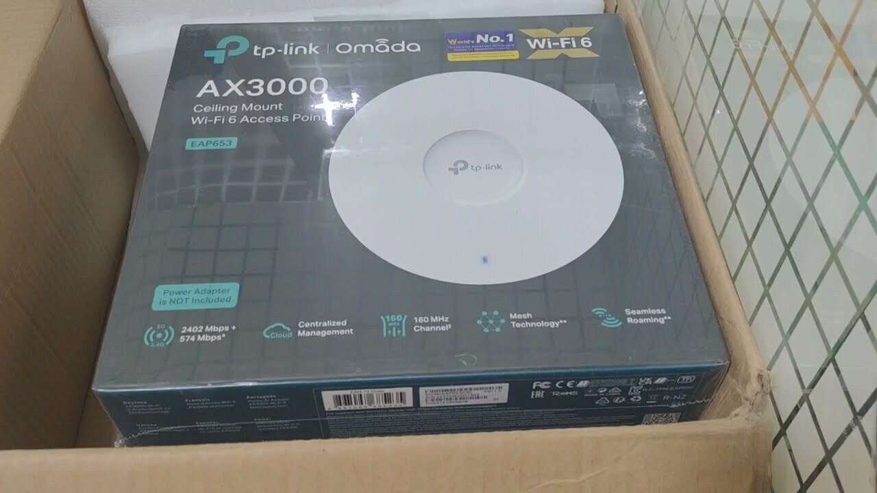TP-Link EAP653 AX3000 Ceiling Mount WiFi 6 Access Point TP-Link EAP653 AX3000 Ceiling Mount WiFi 6 Access Point