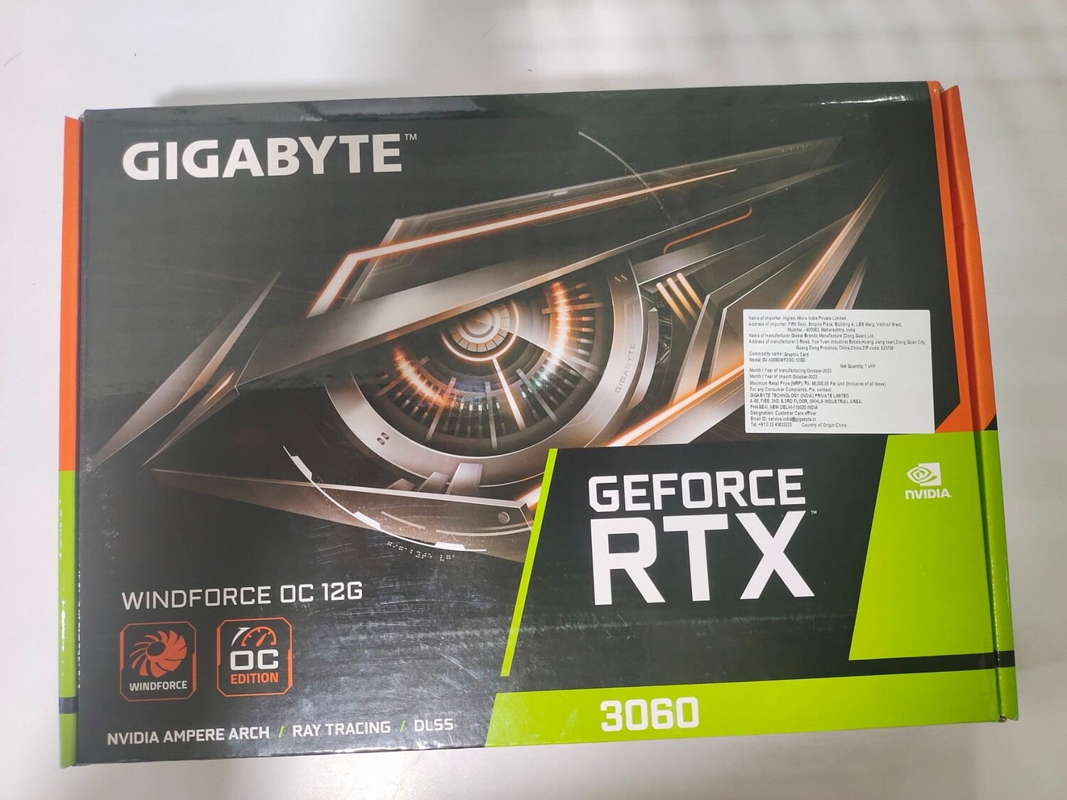 GeForce RTX 3060 GAMING OC 12G Graphics Card