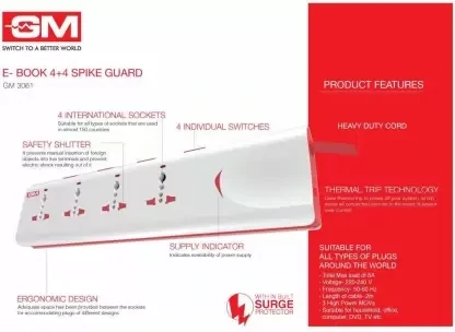 GM 3061 E-Book Power Strip,Extension Cord GM 3061 E-Book Power Strip,Extension Cord