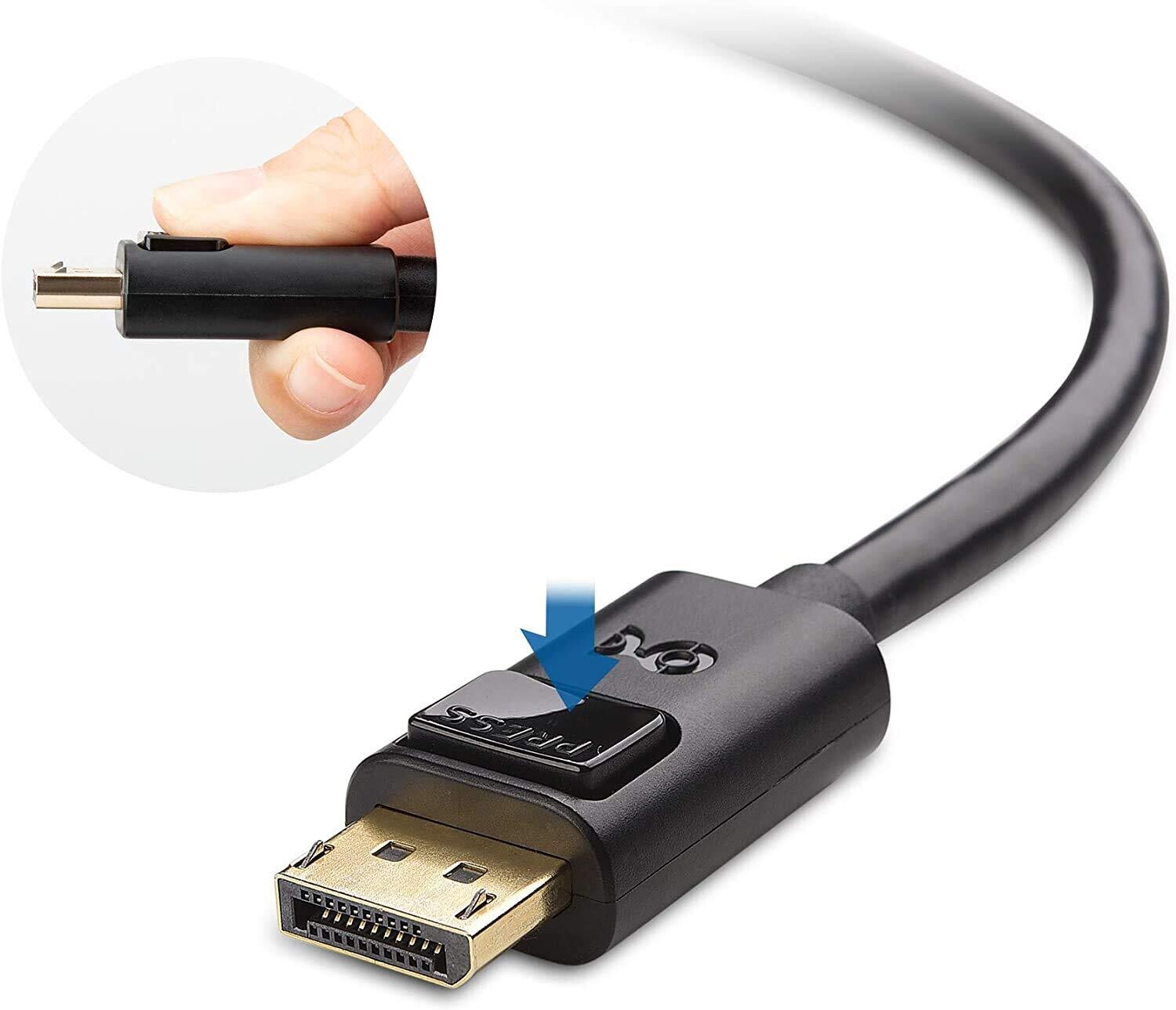 1.8mtr Mini DisplayPort to DisplayPort Cable 1.8mtr Mini DisplayPort to DisplayPort Cable