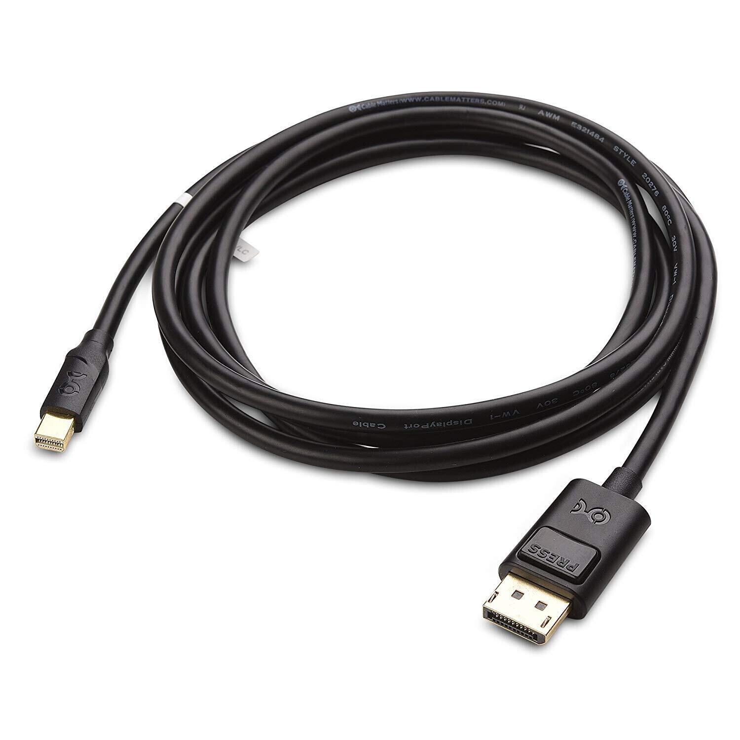 1.8mtr Mini DisplayPort to DisplayPort Cable 1.8mtr Mini DisplayPort to DisplayPort Cable