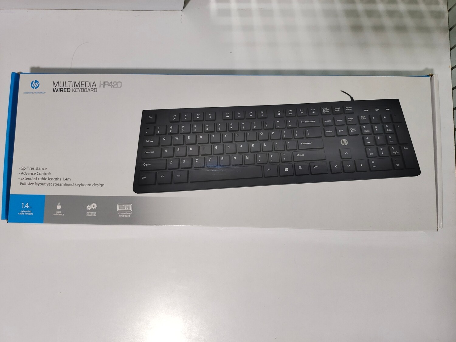 HP 420 Multimedia Wired Keyboard 2U2H4P3