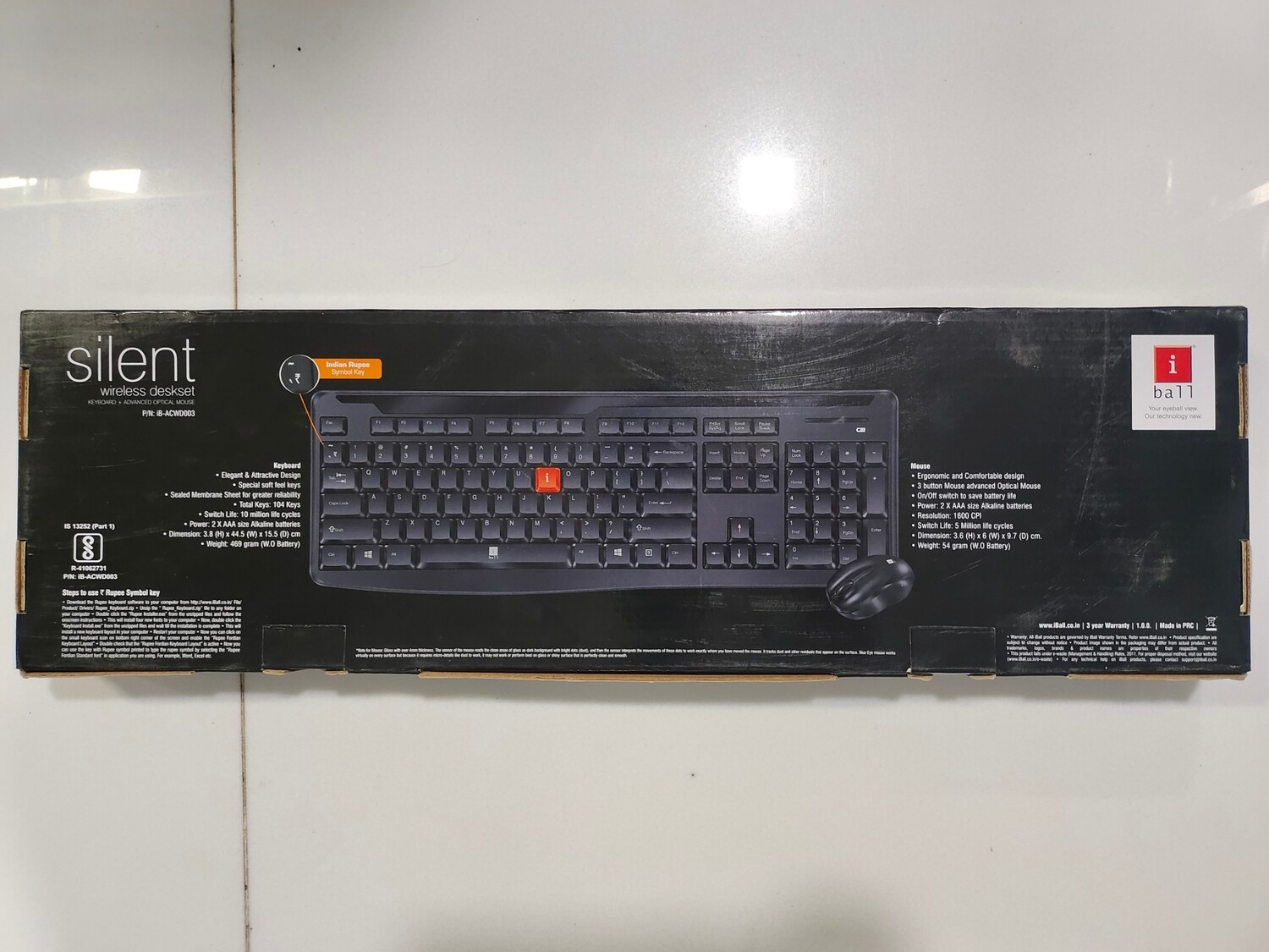 iBall Silent Wireless Deskset Keyboard mouse iBall Silent Wireless Deskset Keyboard mouse