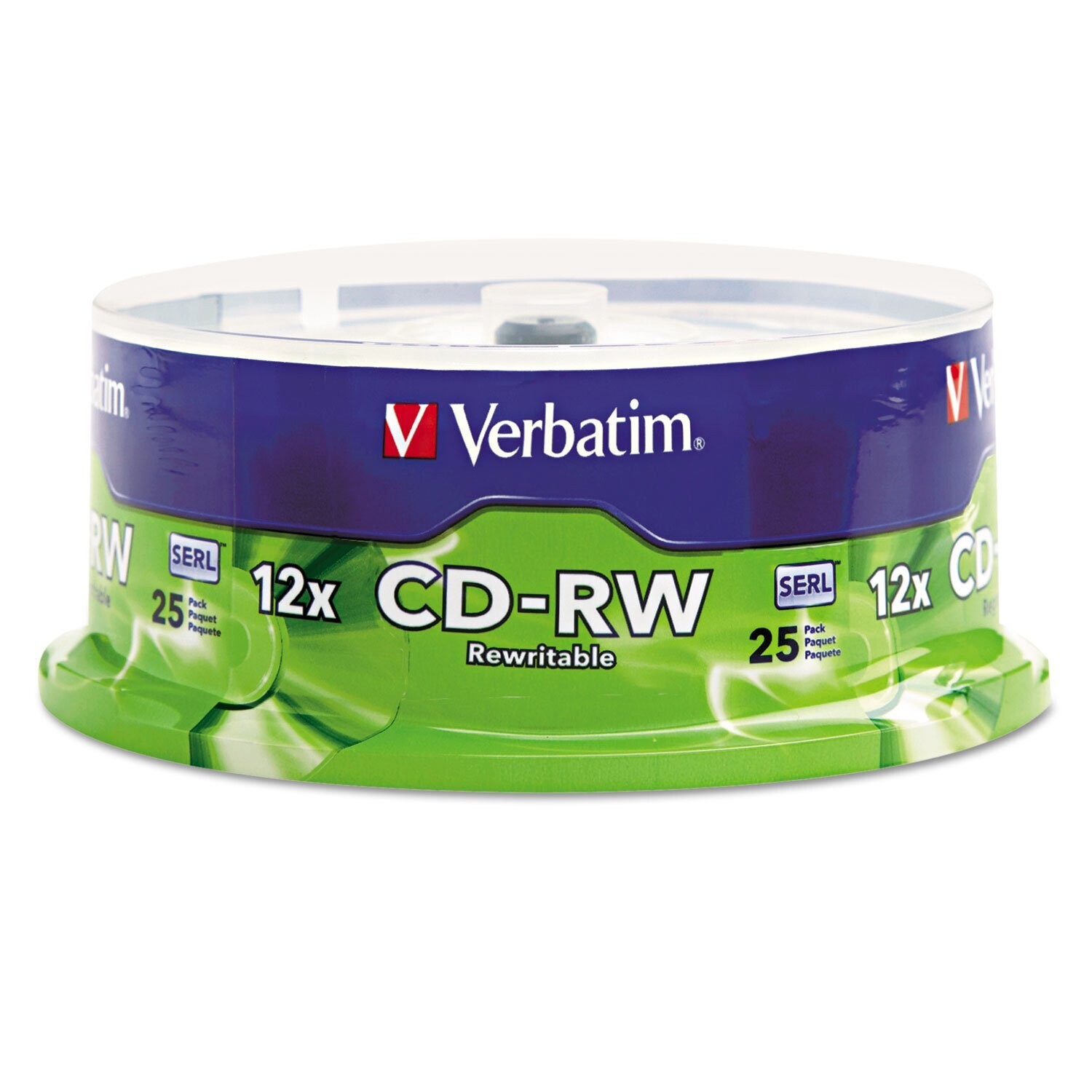Verbatim CD-RW Re-writable Spindle Pack (25-disk)