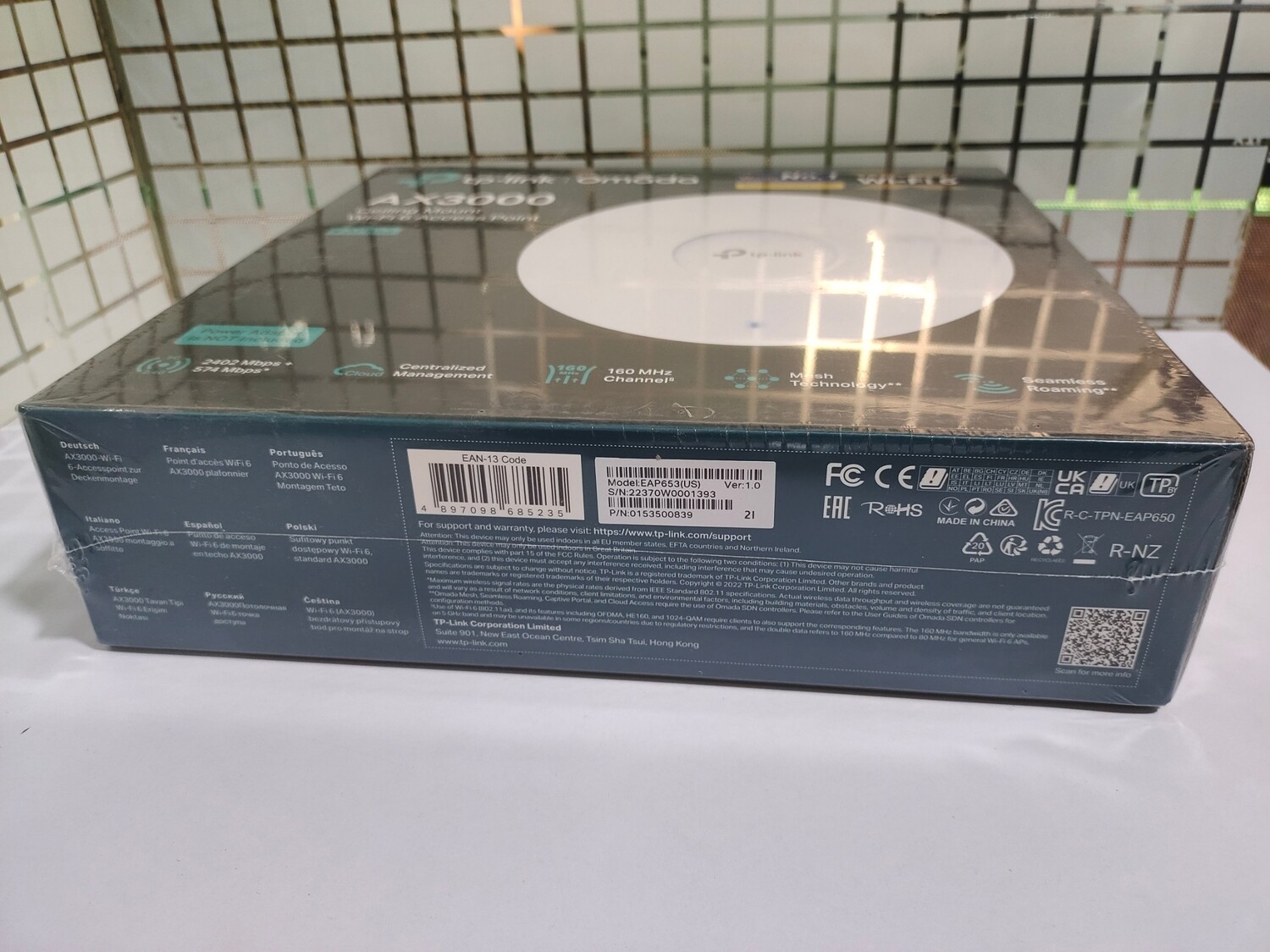 TP-Link EAP653 AX3000 Ceiling Mount WiFi 6 Access Point TP-Link EAP653 AX3000 Ceiling Mount WiFi 6 Access Point