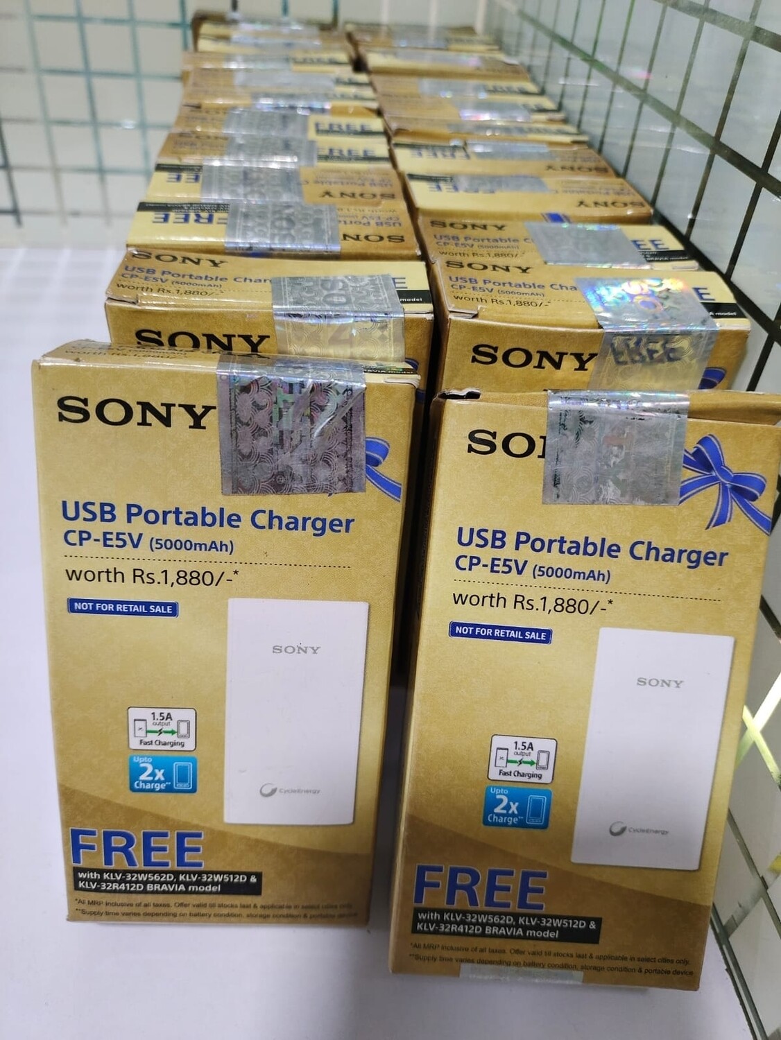 Sony 5000mAh Li-ion Polymer Power Bank (Pack of 2)