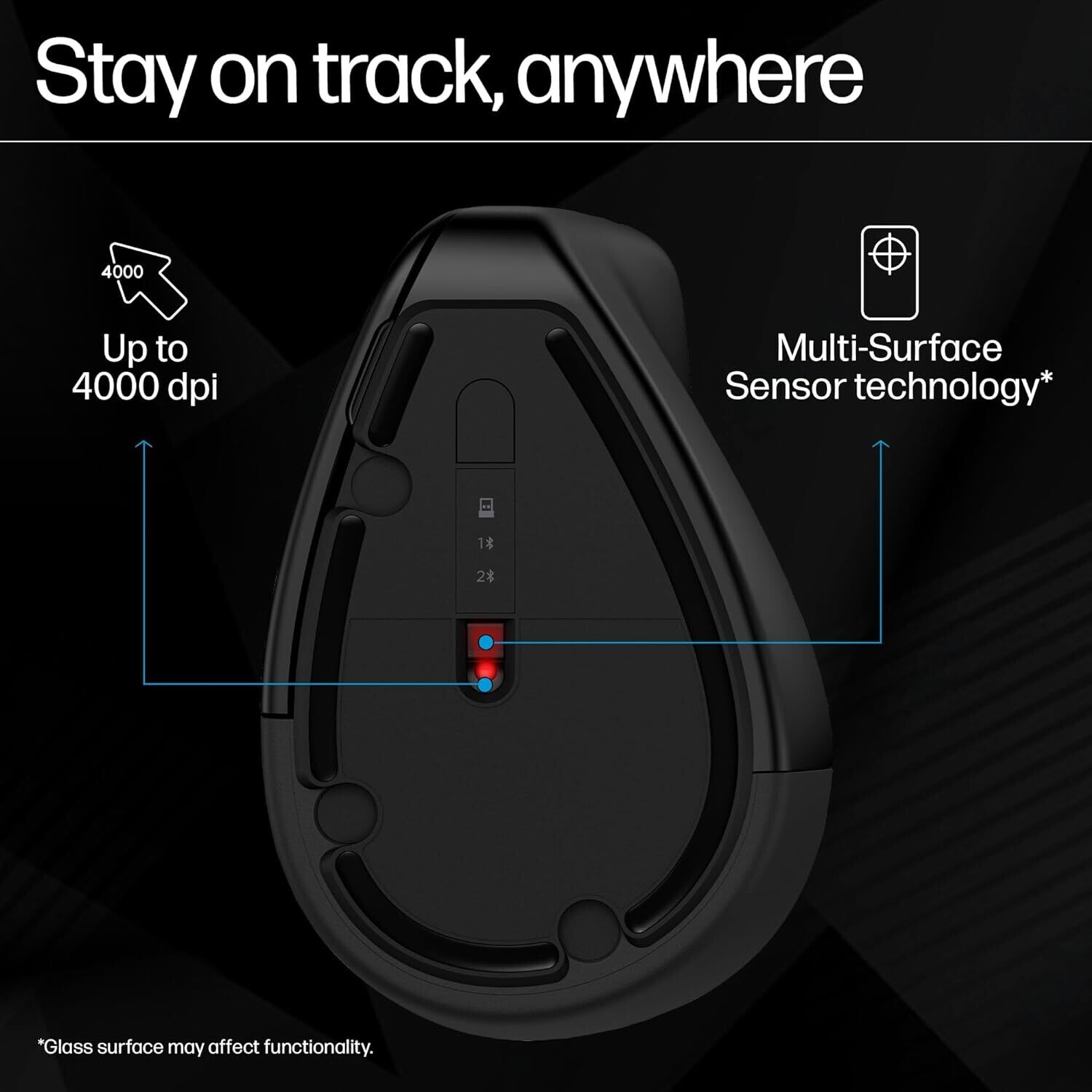 HP 920 Ergonomic Wireless Mouse (6H1A4AA)