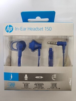 HP 150 Wired in-Ear Earphones with Mic Blue