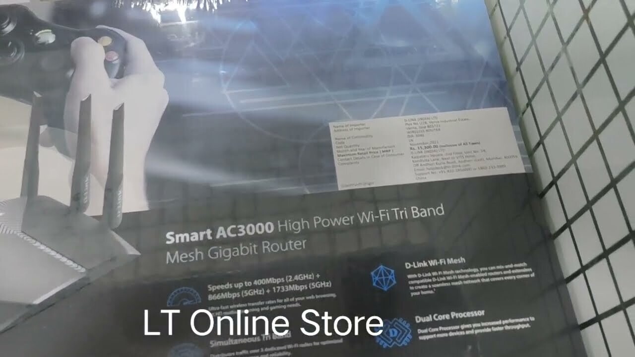 D-Link DIR-3040 AC3000 High-Power Wi-Fi Tri-Band Gigabit Router