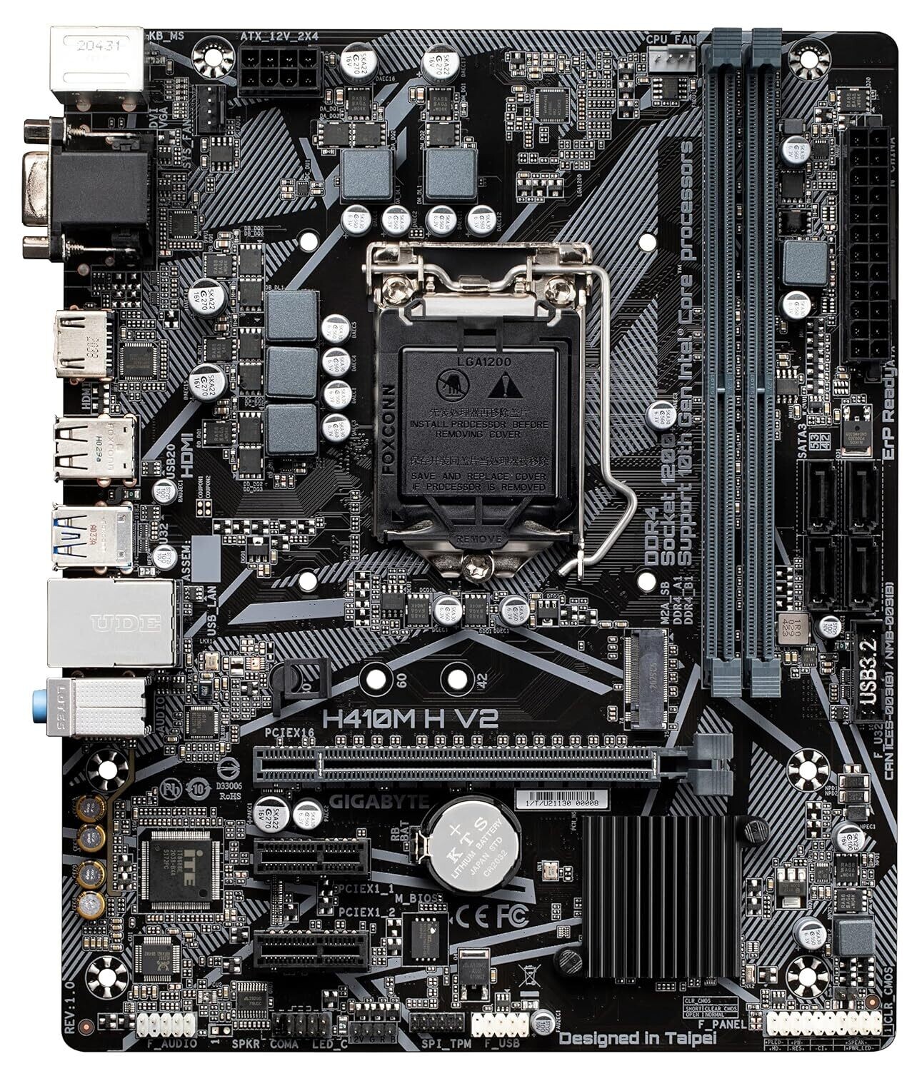 Gigabyte H410M H V2 MicroATX Motherboard