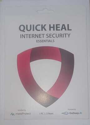 New, 1 User, 3 Year, Quick Heal Internet Security Essentials