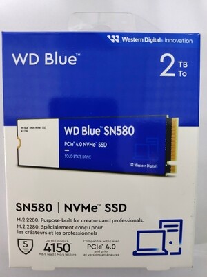 WD Blue 2TB SN580 NVMe Internal SSD