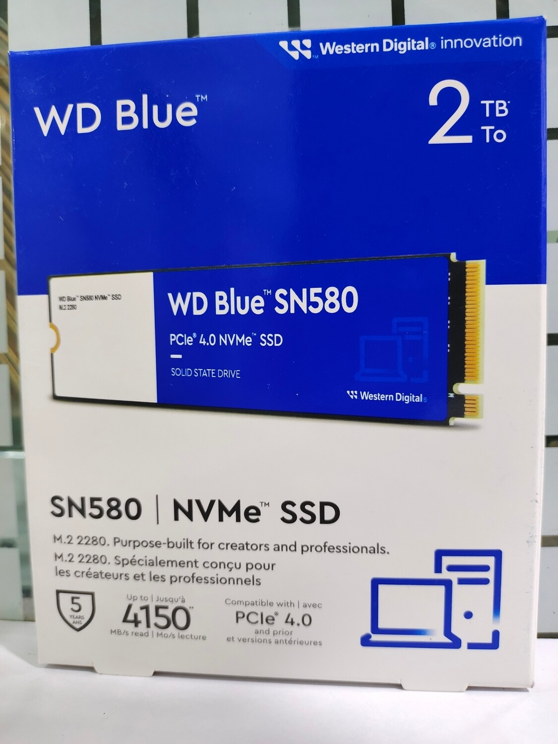 WD Blue 2TB SN580 NVMe Internal SSD