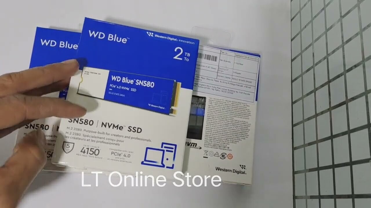 WD Blue 2TB SN580 NVMe Internal SSD