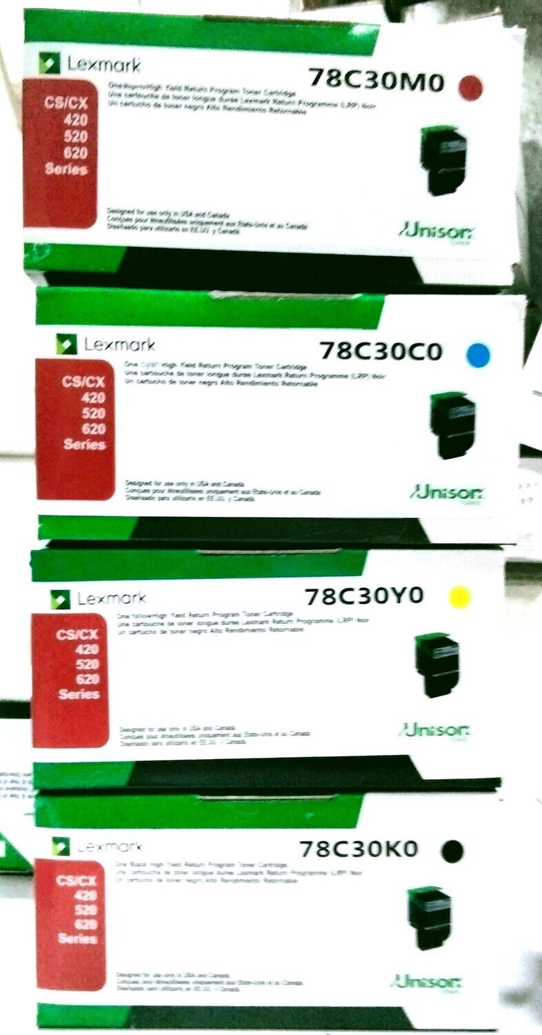 Lexmark 78C30Y0 Yellow Toner Cartridge Lexmark 78C30Y0 Yellow Toner Cartridge