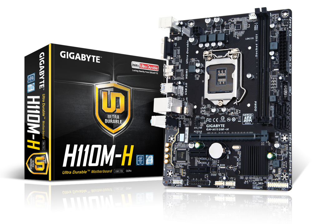 Gigabyte GA-H110M-H MicroATX Motherboard