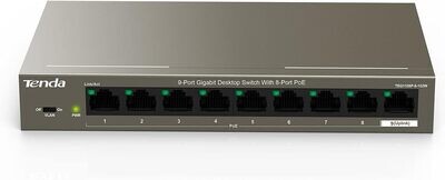 Tenda 9-Port Gigabit Desktop Switch (TEG1109P-8-102W)